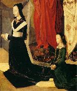 Hugo van der Goes Sts Margaret and Mary Magdalene with Maria Portinari oil on canvas